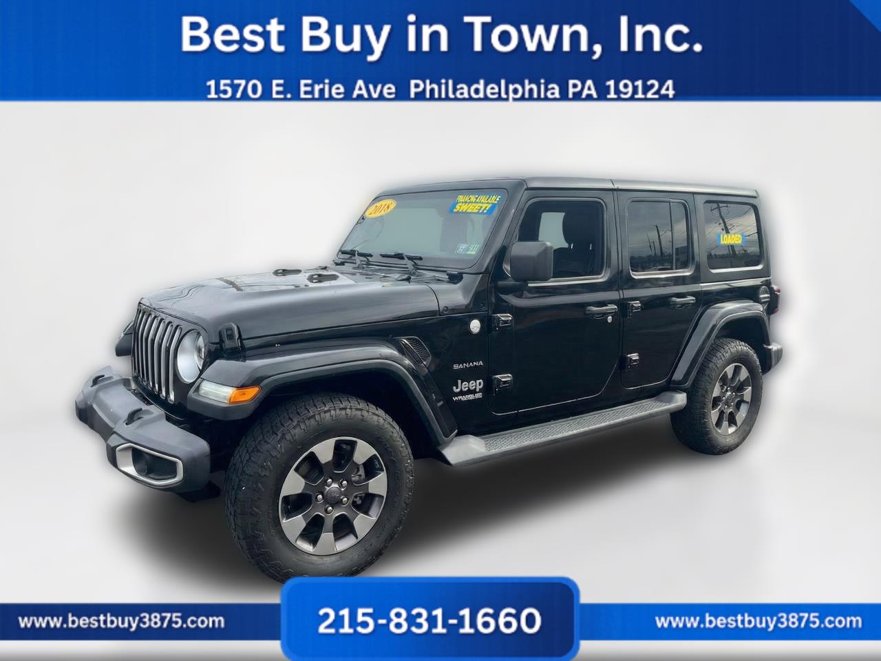 2018 Jeep Wrangler Unlimited All New Sahara Sport Utility 4D