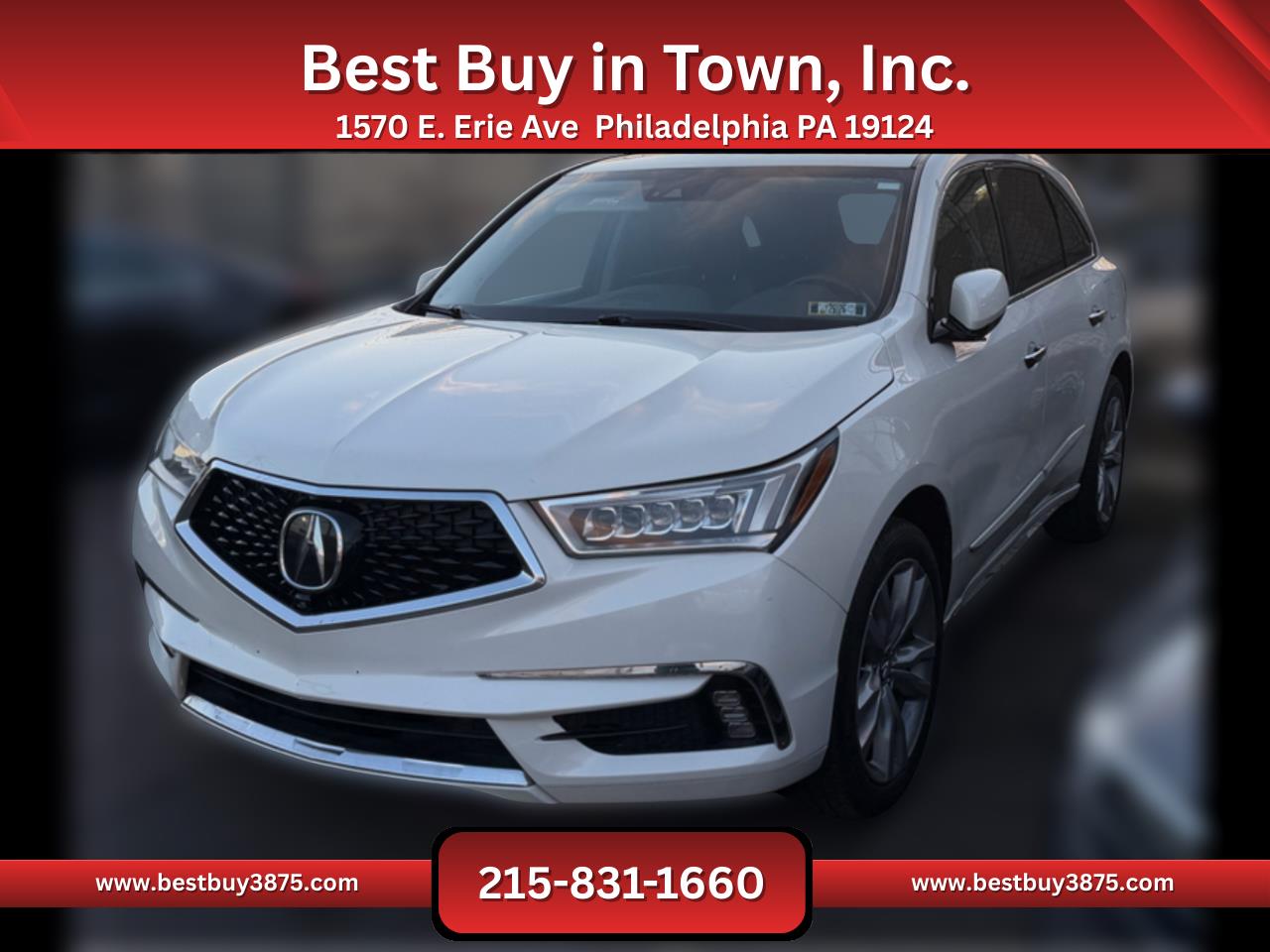 2019 Acura MDX SH-AWD w/Advance Pkg Sport Utility 4D