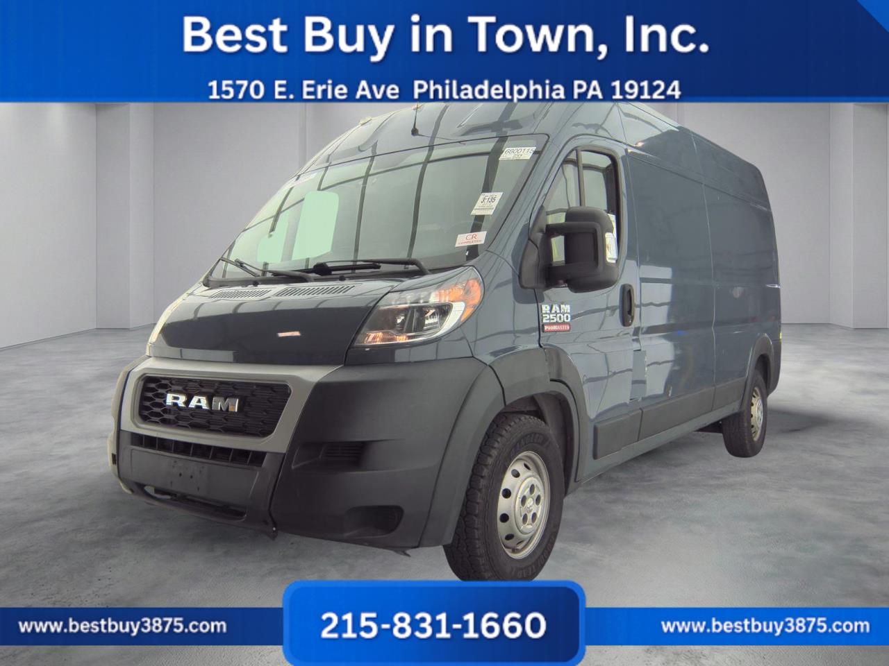 2019 RAM ProMaster Cargo Van 2500 High Roof Van 3D