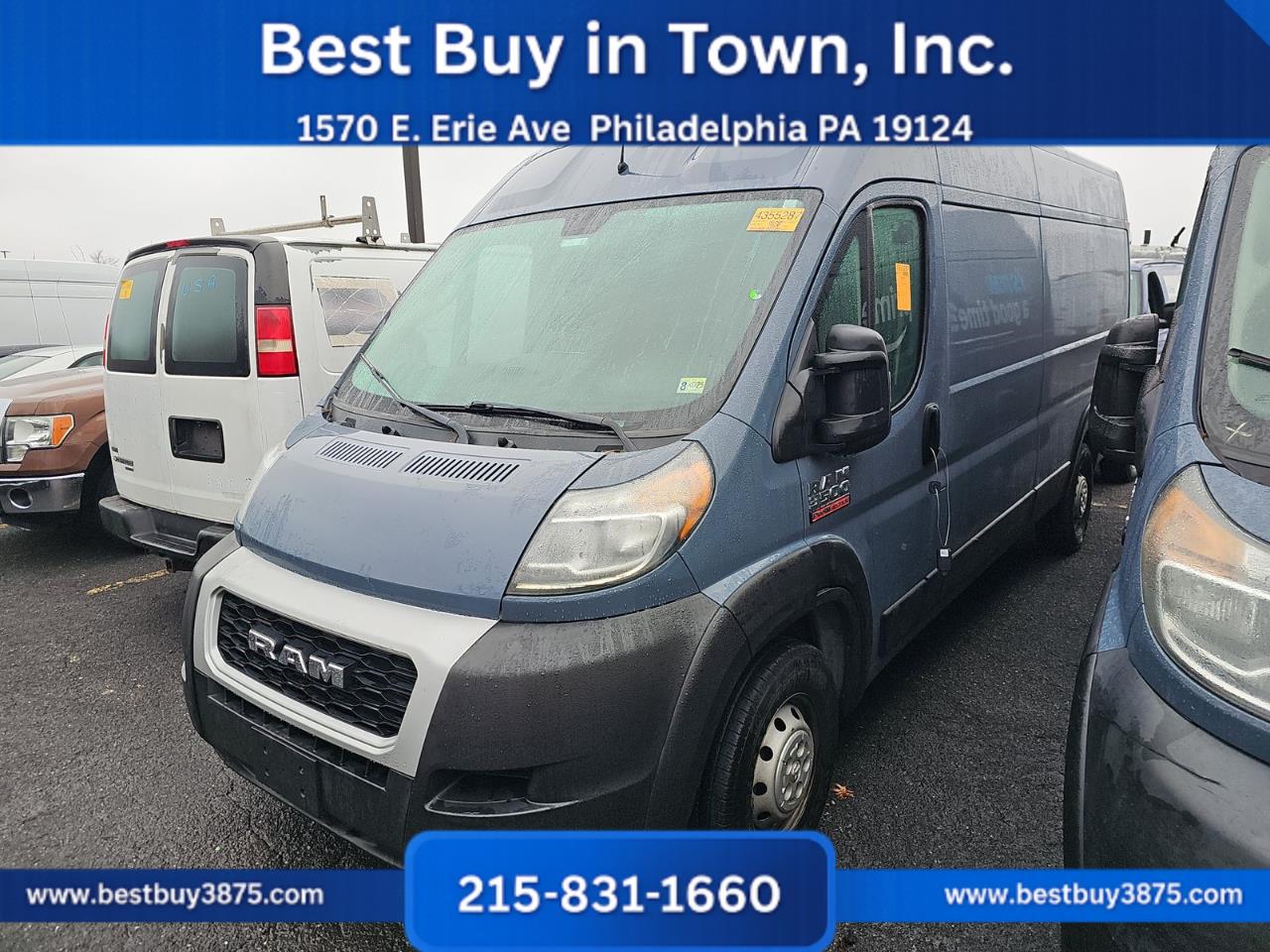2019 RAM ProMaster Cargo Van 3500 High Roof Extended Van 3D