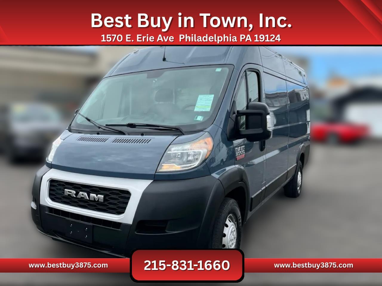 2019 RAM ProMaster Cargo Van 3500 High Roof Extended Van 3D