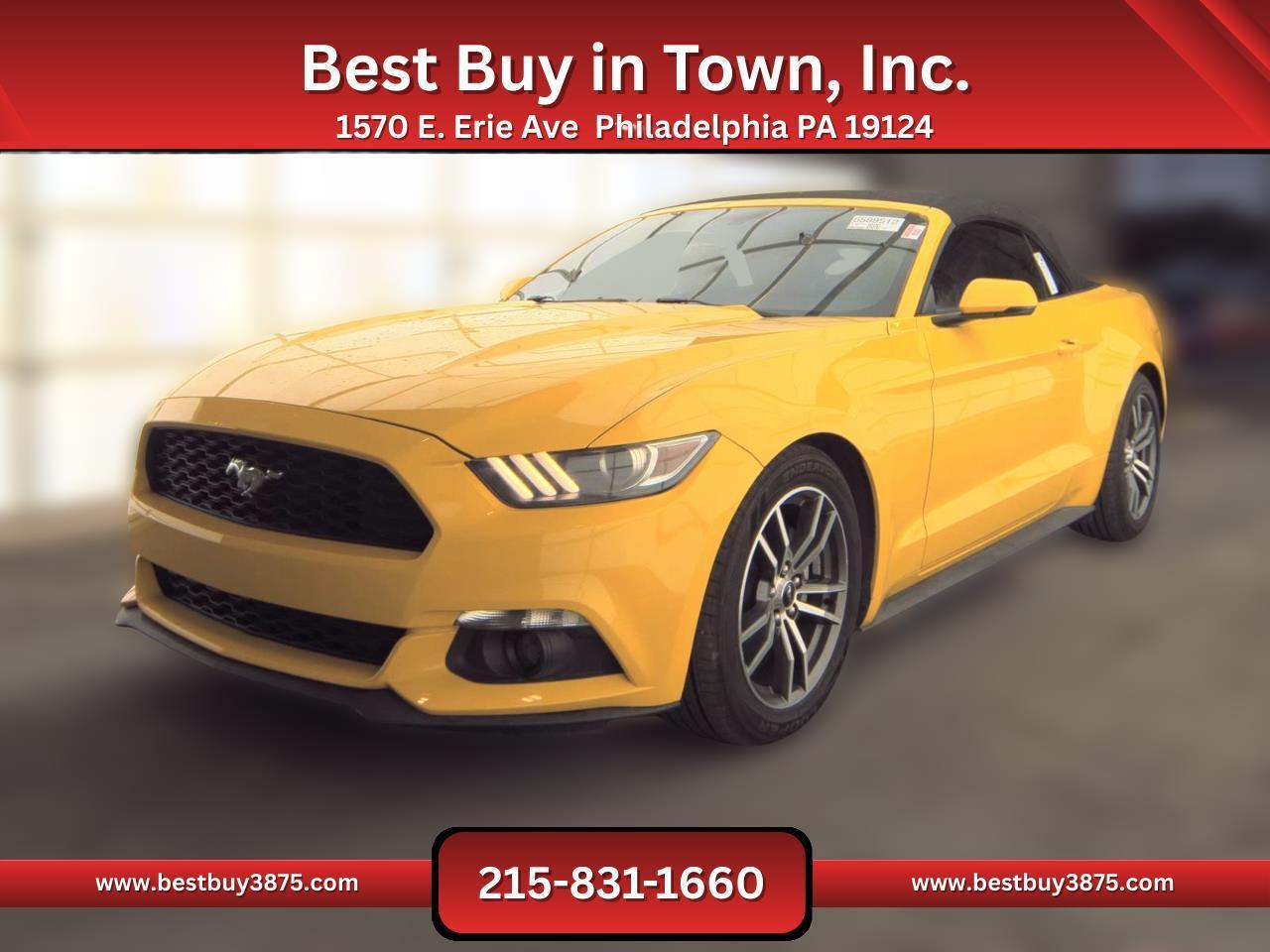 2017 Ford Mustang EcoBoost Premium Convertible 2D