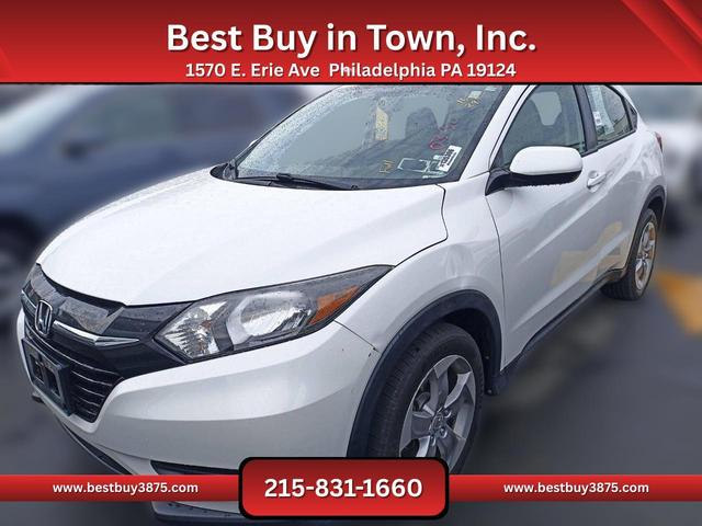 White 2016 Honda HR-V LX AWD SUV / Crossover All-Wheel Drive Continuously Variable Transmission