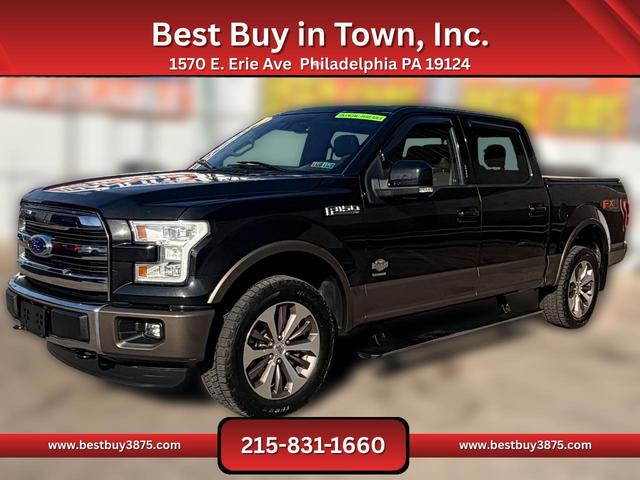 Green 2015 Ford F-150 King Ranch SuperCrew 4WD Pickup Truck Four-Wheel Drive 6-Speed Automatic