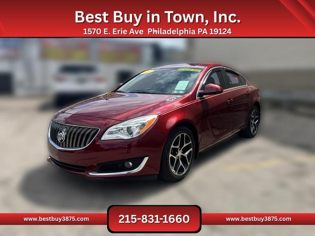 Red 2017 Buick Regal Sedan Front-Wheel Drive 6-Speed Automatic