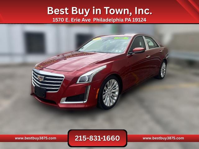 Red 2017 Cadillac CTS Sedan All-Wheel Drive 8-Speed Automatic