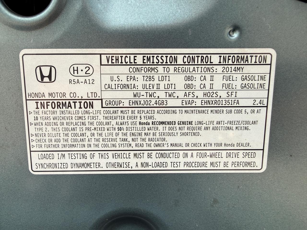 Honda CR-V AWD 5dr EX-L 2014