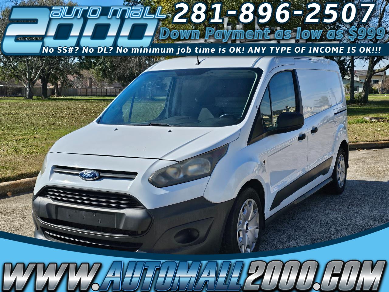 2016 Ford Transit Connect Cargo Van XL LWB w/Rear 180 Degree Door