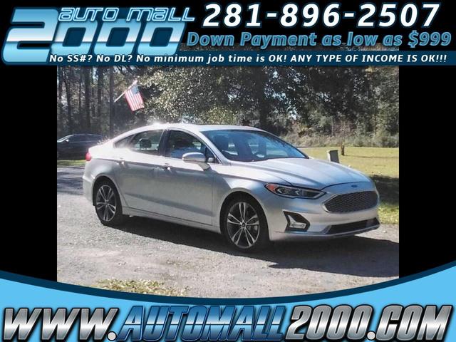 Silver 2019 Ford Fusion Titanium AWD Sedan All-Wheel Drive Automatic
