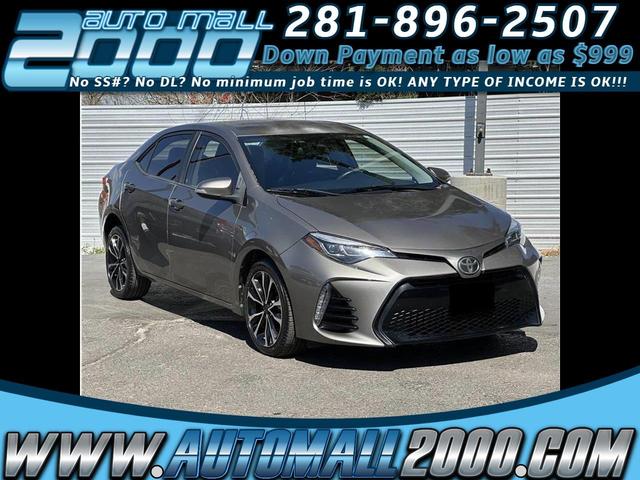 White 2017 Toyota Corolla LE Sedan Front-Wheel Drive Automatic