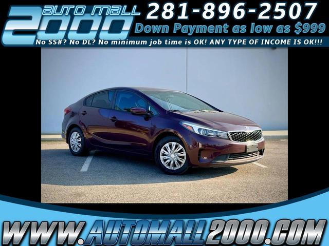 Red (Maroon) 2017 Kia Forte LX Sedan Front-Wheel Drive Automatic
