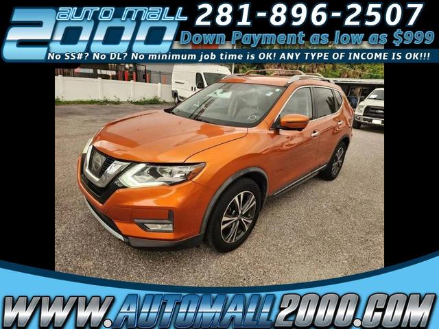 Orange 2017 Nissan Rogue SUV / Crossover Front-Wheel Drive Automatic