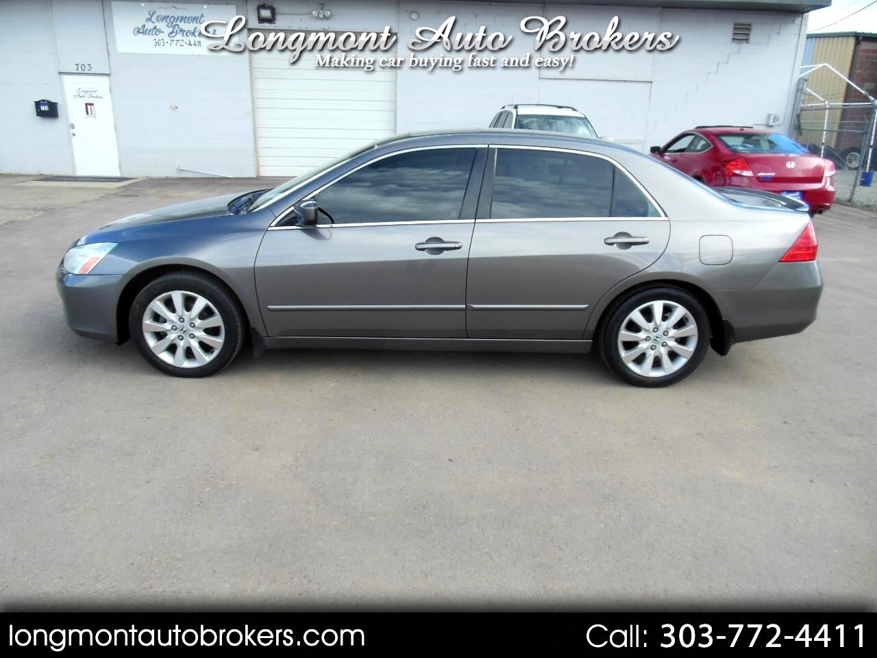 Used 2007 Honda Accord Sdn 4dr V6 AT EXL for Sale in Longmont CO 80501