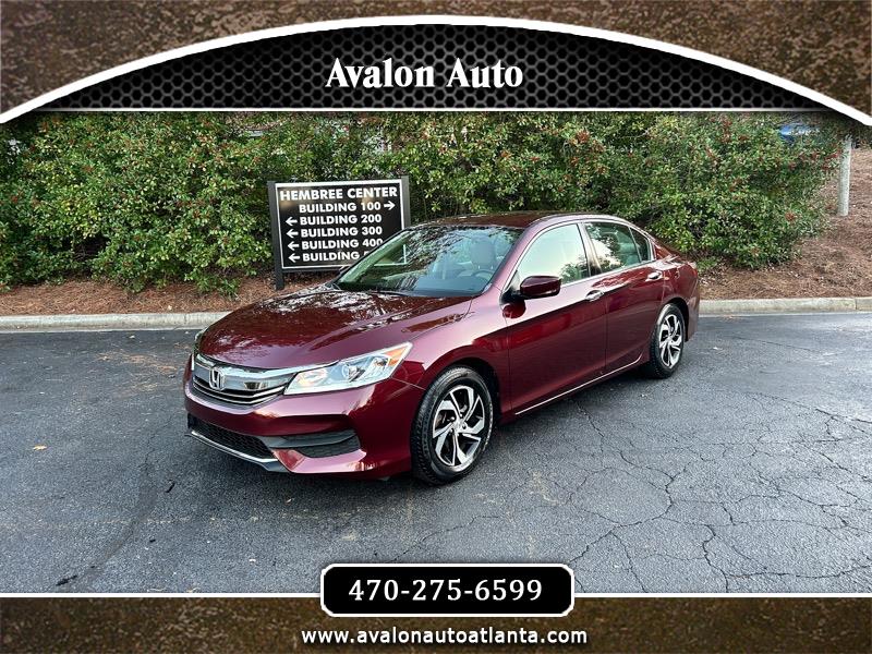 2016 Honda Accord LX Sedan CVT w/ Honda Sensing