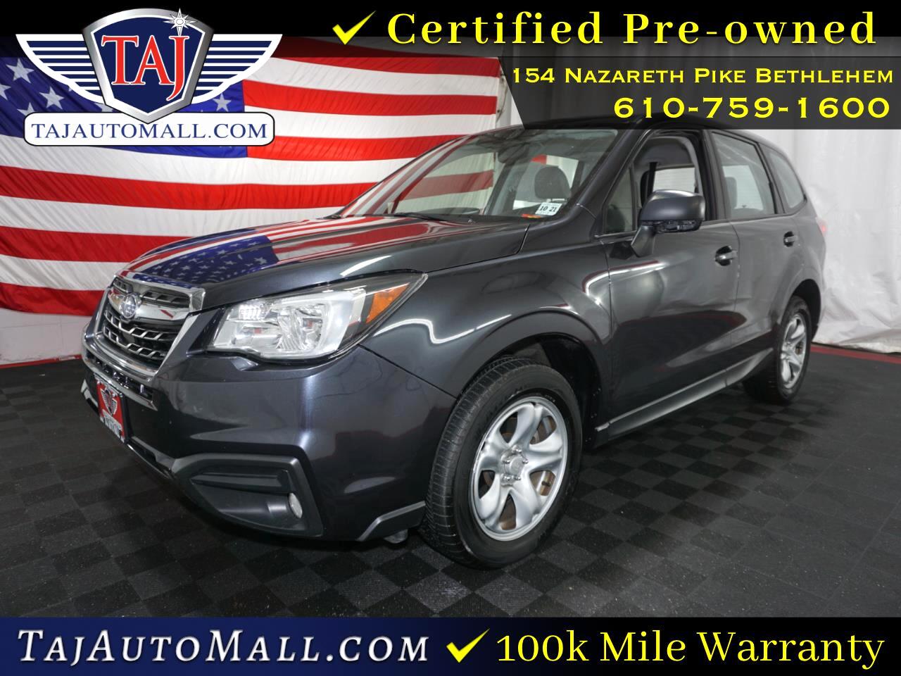 Subaru Warranty 2017 >> Used 2017 Subaru Forester 2 5i For Sale In Bethlehem Pa Subaru Warranty 2017 >> Used 2017 Subaru Forester 2 5i For Sale In Bethlehem Pa