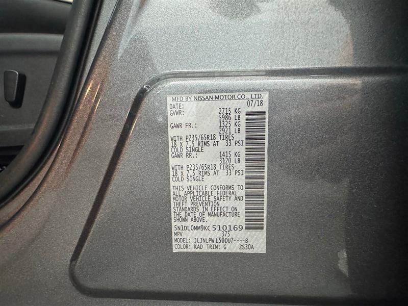 Infiniti QX60 PURE AWD 2019