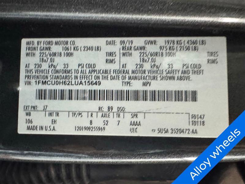 Ford Escape SEL FWD 2020 Ford Escape SEL FWD 2020