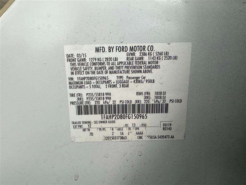 Ford Taurus SE FWD 2015