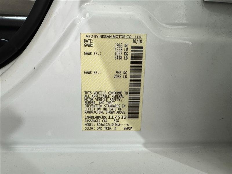 Nissan Altima 2.5 S 2019