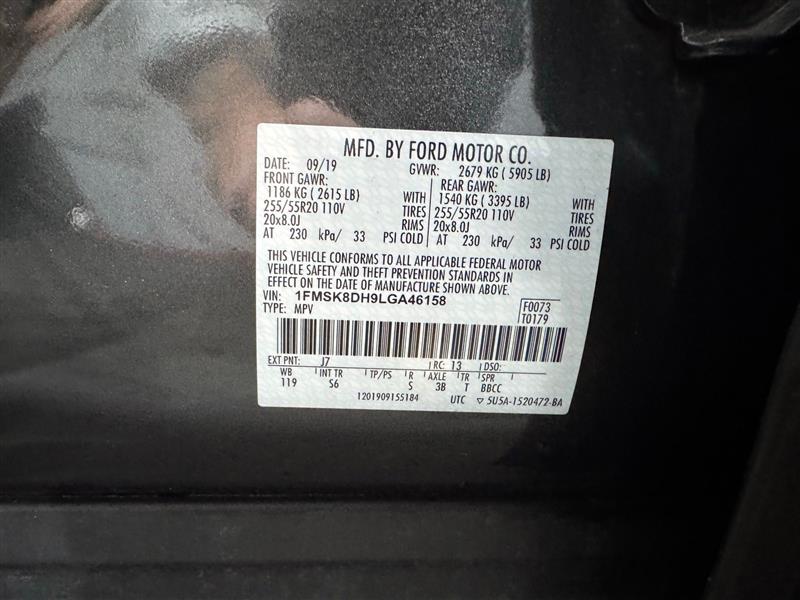 Ford Explorer XLT AWD 2020