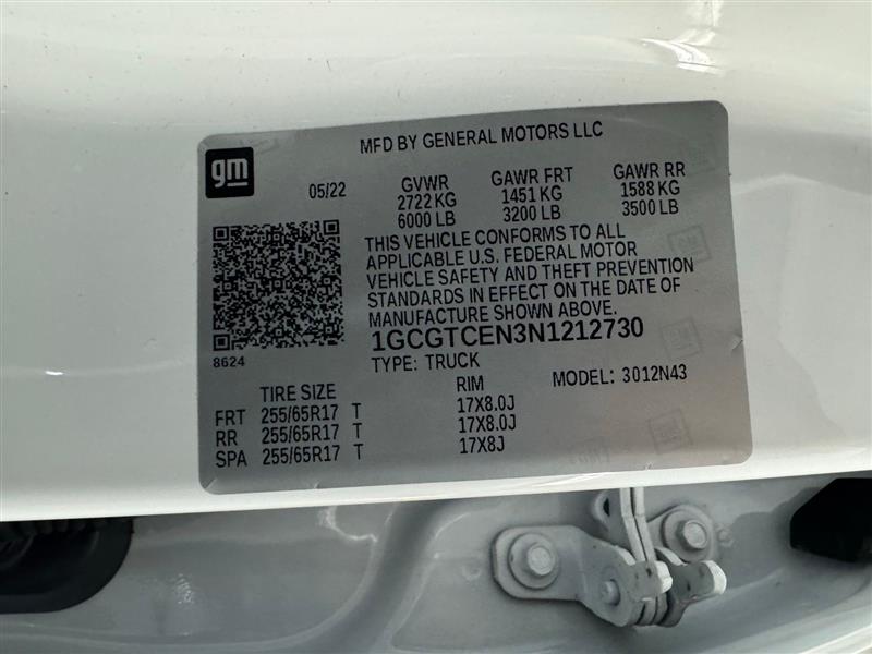 Chevrolet Colorado LT Crew Cab Long Box 4WD 2022