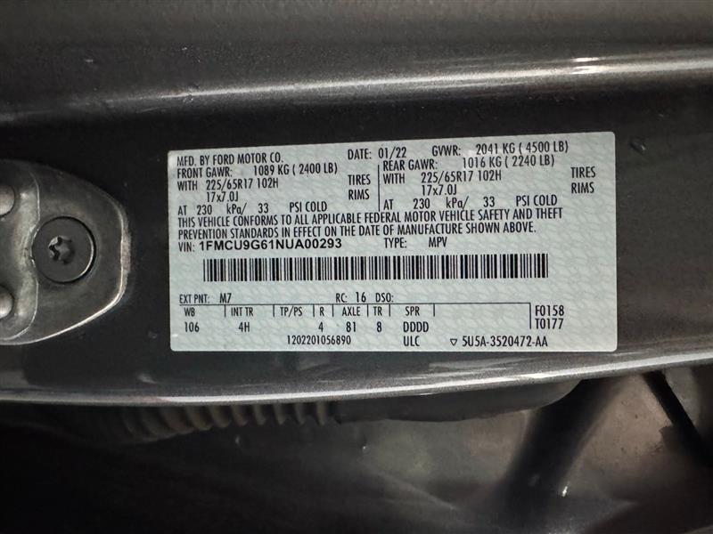 Ford Escape SE AWD 2022