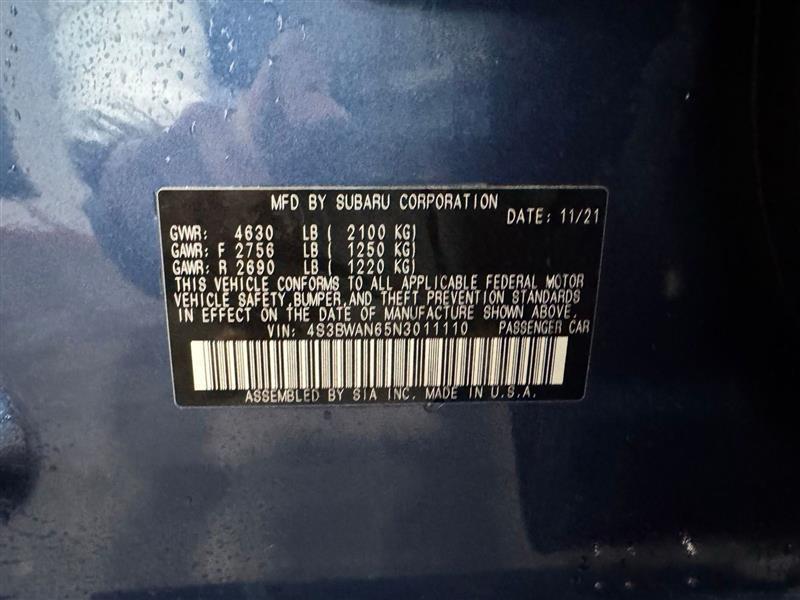 Subaru Legacy Limited 2022