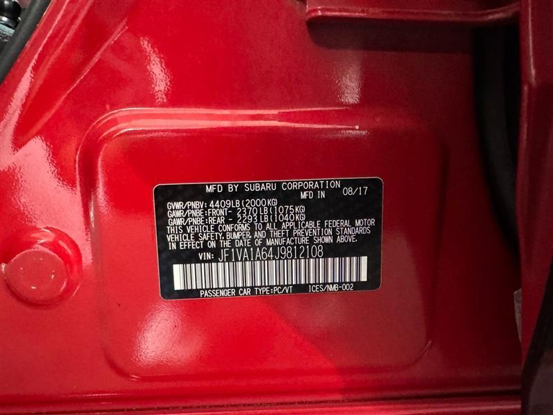 Subaru WRX 4-Door 2018