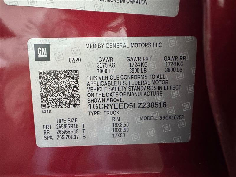 Chevrolet Silverado 1500 RST Double Cab 4WD 2020