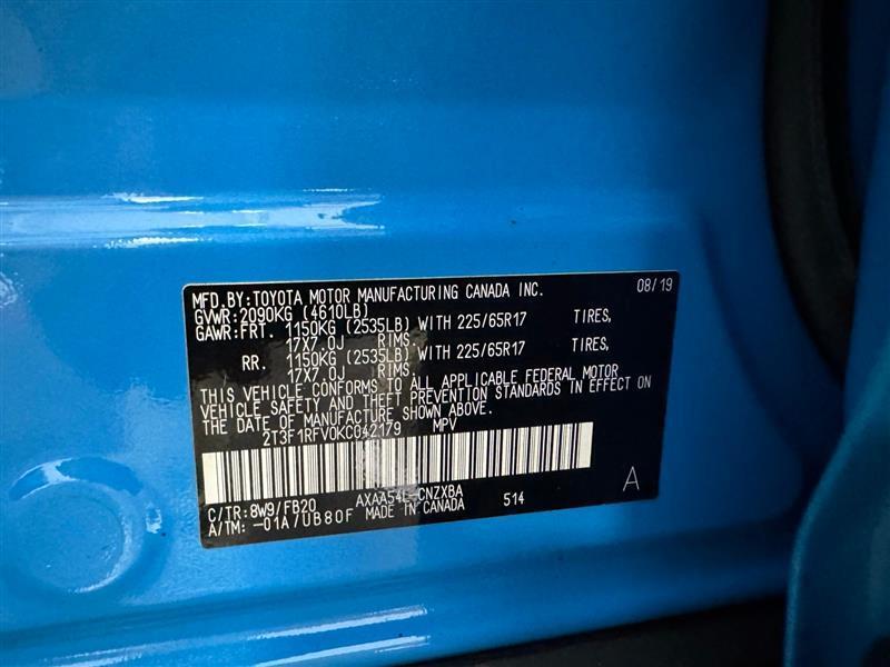 Toyota RAV4 LE AWD 2019