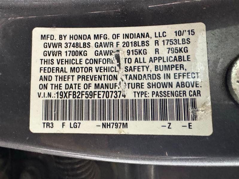 Honda Civic LX Sedan CVT 2015