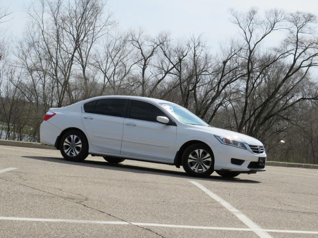 White 2014 Honda Accord LX Sedan Front-Wheel Drive Continuously Variable Transmission