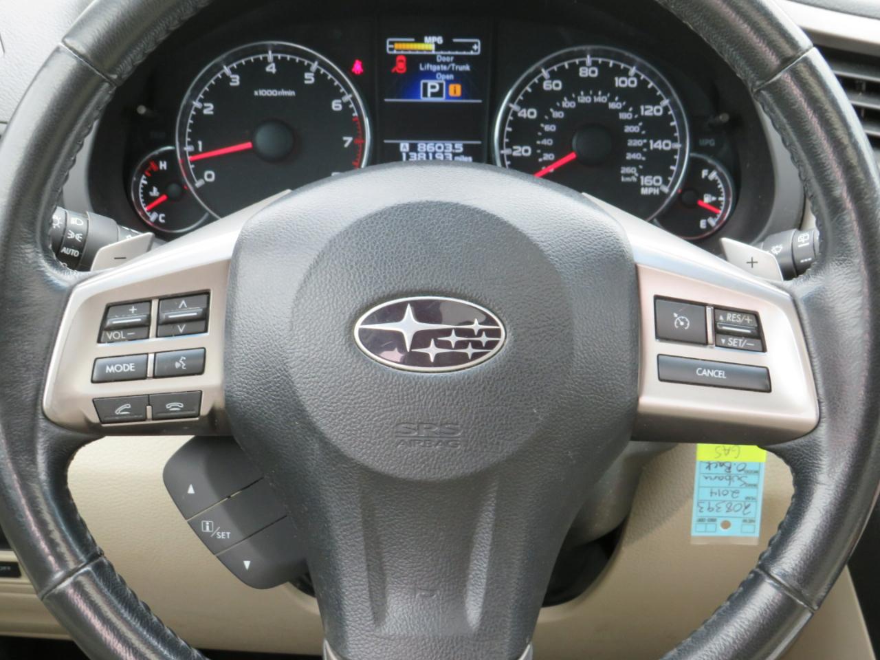 Subaru Outback 3.6R Limited 2014