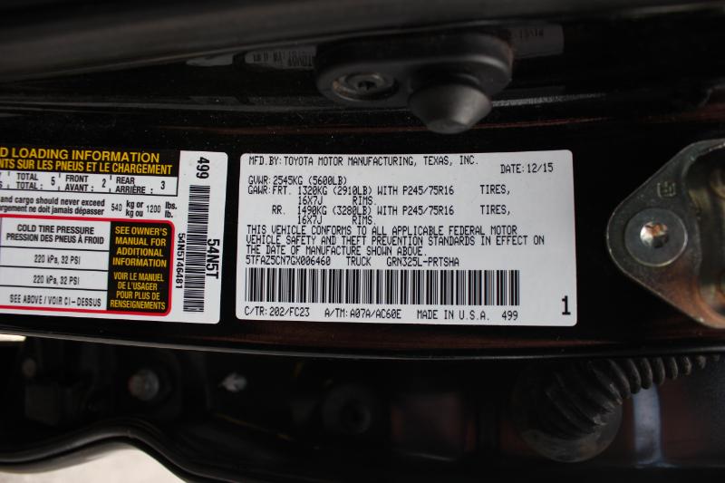 Toyota Tacoma SR5 Double Cab Long Bed V6 6AT 2WD 2016