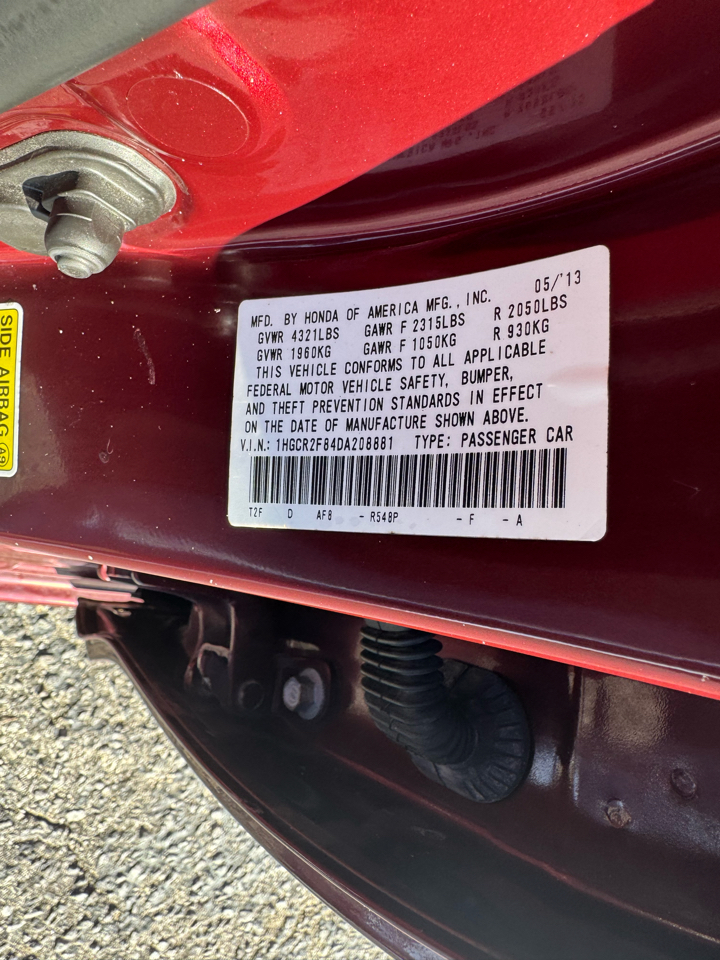 Honda Accord Sdn 4dr I4 CVT EX-L 2013