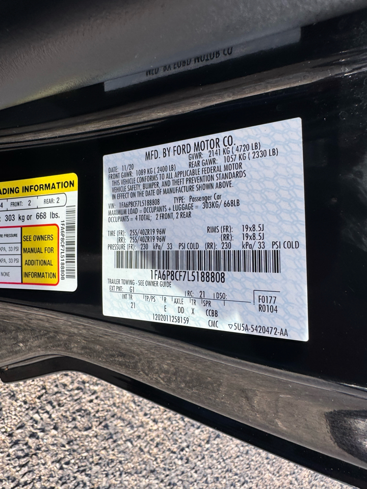 Ford Mustang GT Fastback 2020