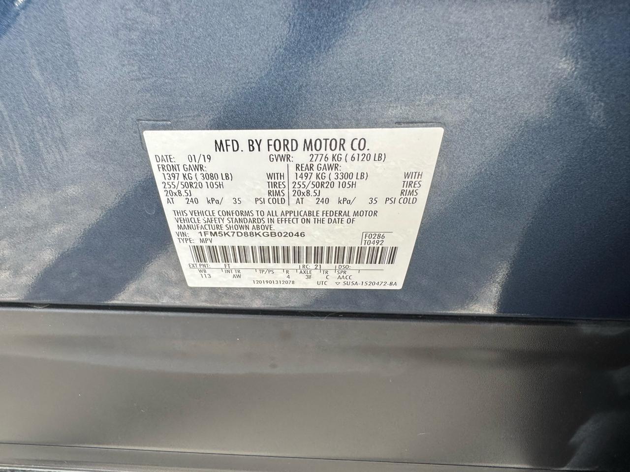 Ford Explorer XLT FWD 2019