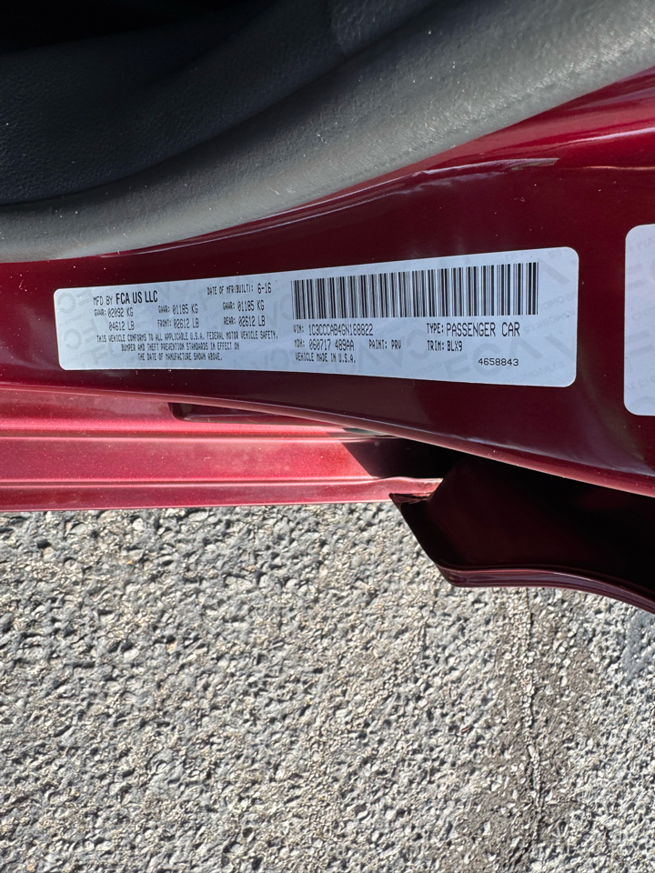 Chrysler 200 4dr Sdn Limited Platinum FWD 2016