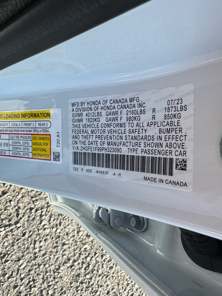 Honda Civic Sedan Touring CVT 2023