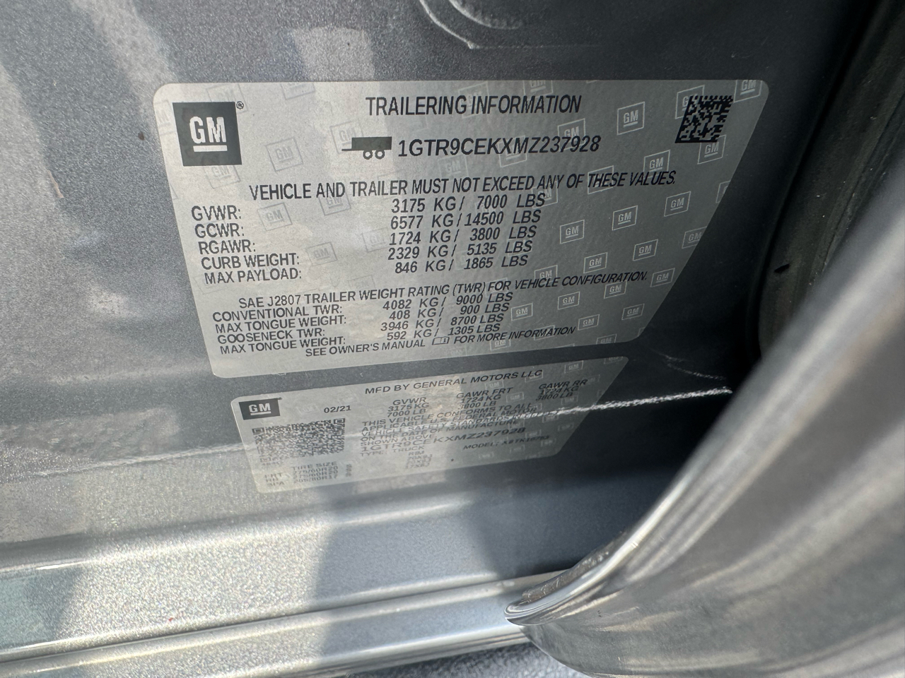 GMC Sierra 1500 4WD Double Cab 147" Elevation w/3SB 2021