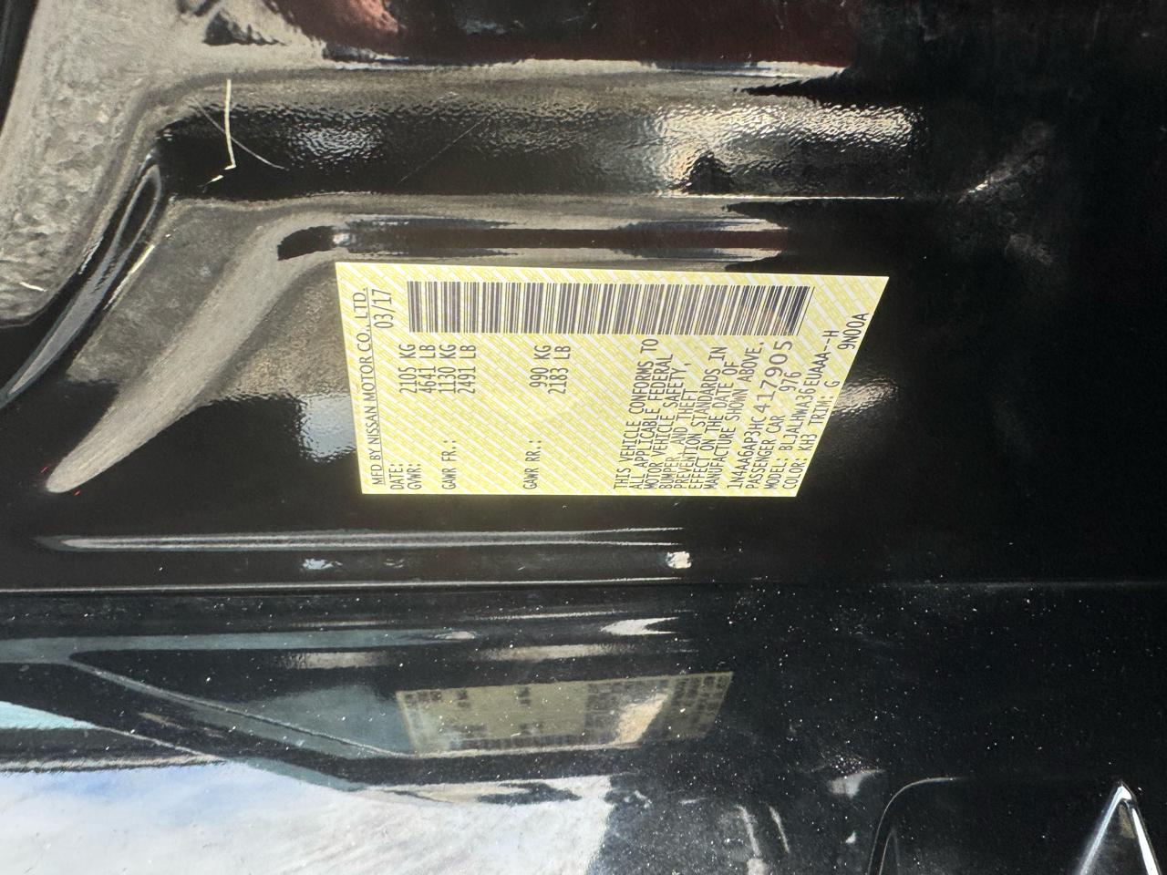 Nissan Maxima Platinum 3.5L 2017