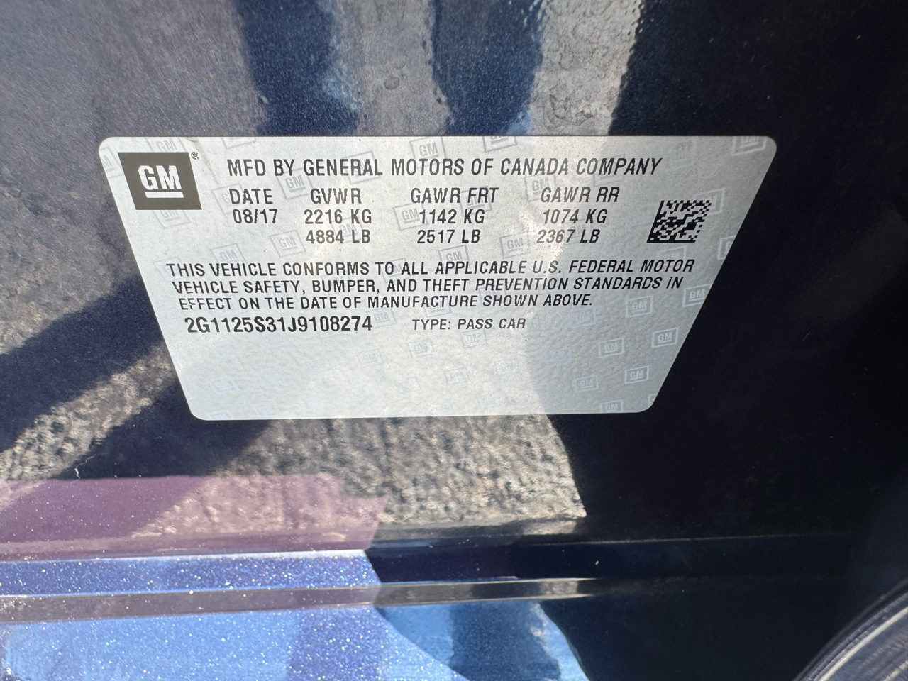 Chevrolet Impala 4dr Sdn Premier w/2LZ 2018