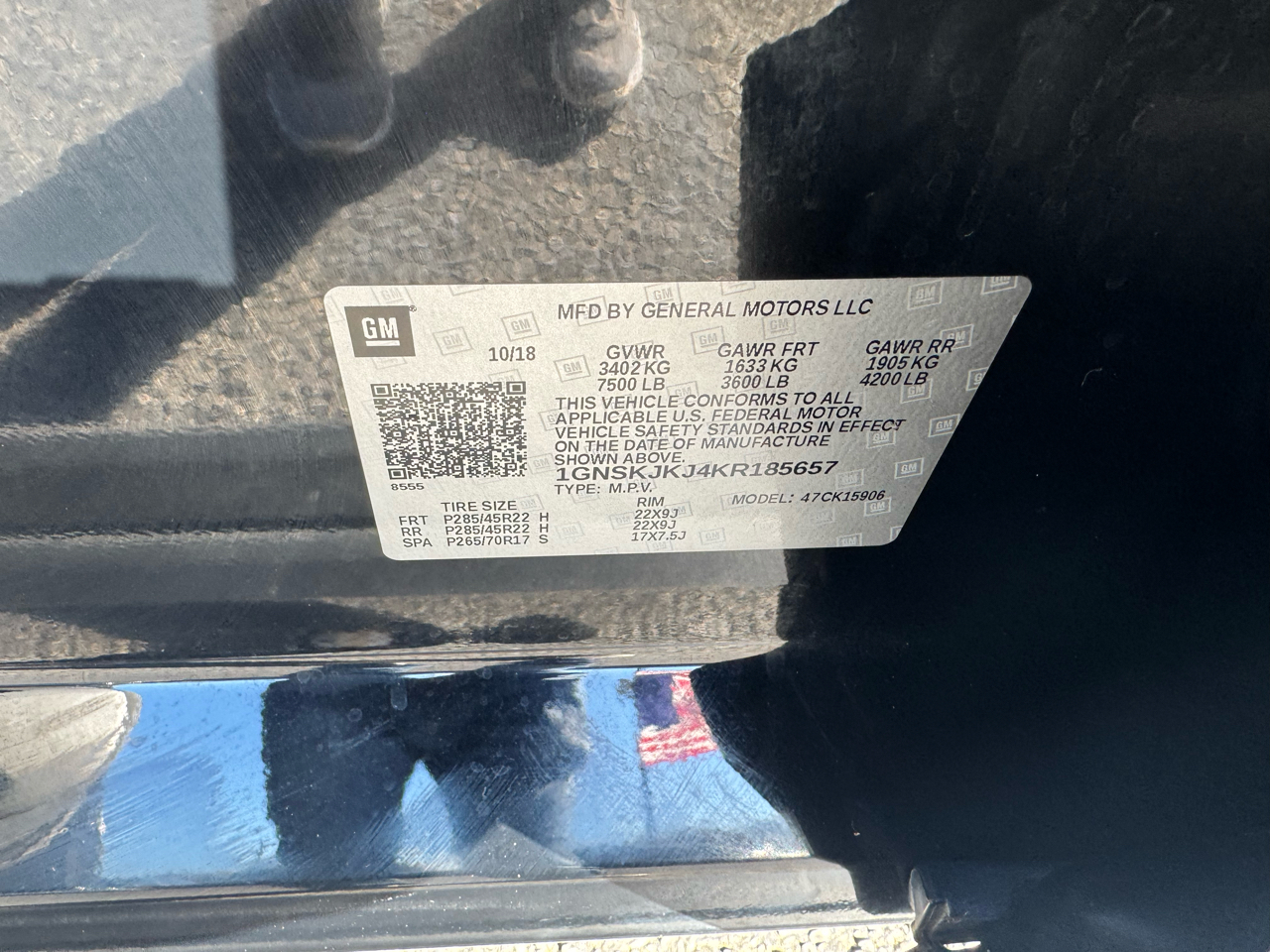 Chevrolet Suburban 4WD 4dr 1500 Premier 2019