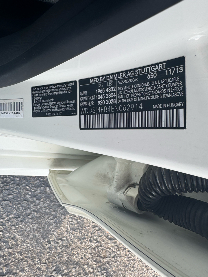 Mercedes-Benz CLA-Class 4dr Sdn CLA 250 FWD 2014