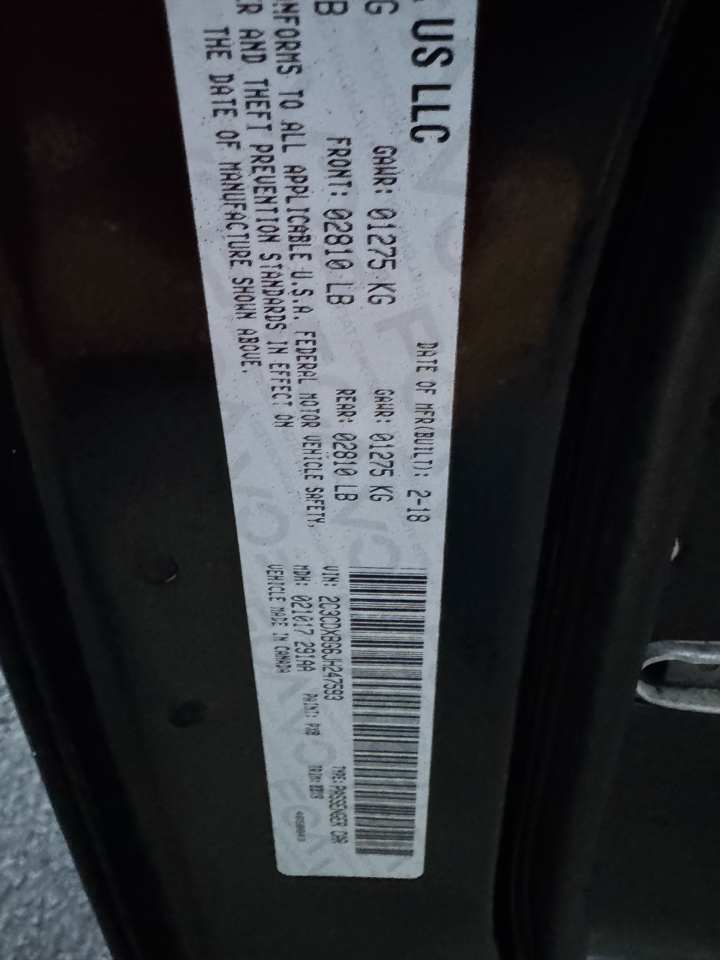 Dodge Charger SXT RWD 2018