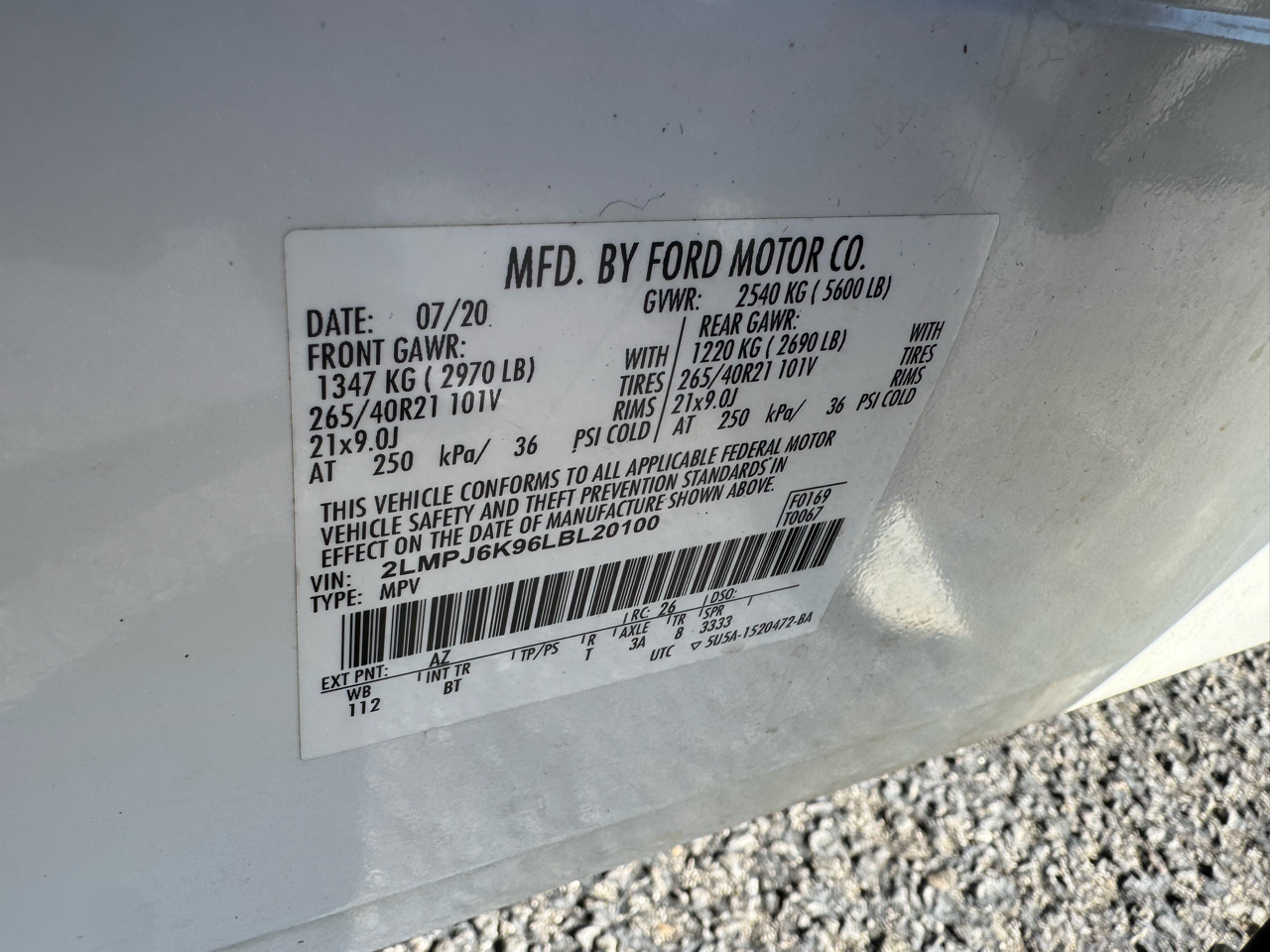 Lincoln Nautilus Reserve FWD 2020