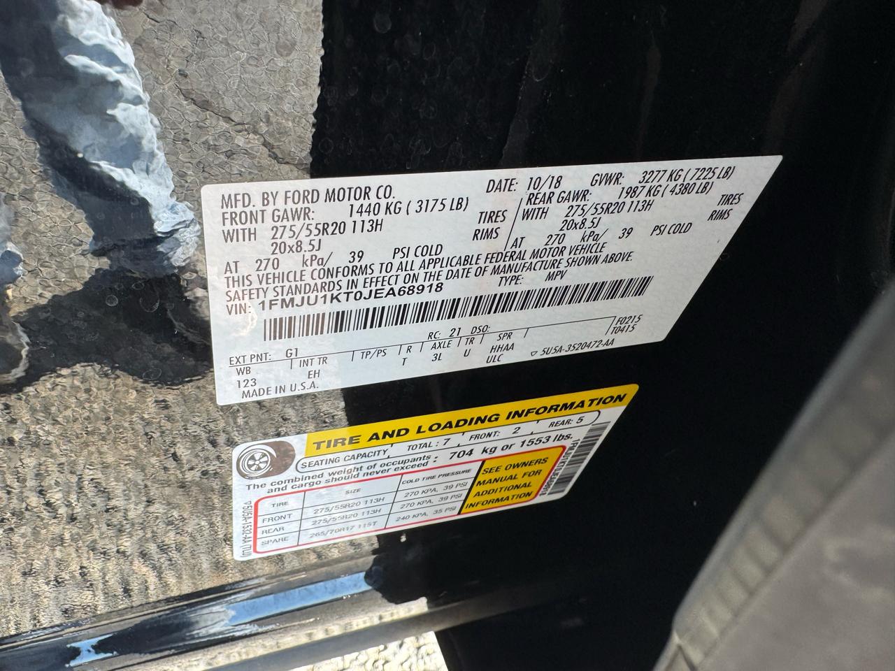 Ford Expedition Limited 4x2 2018