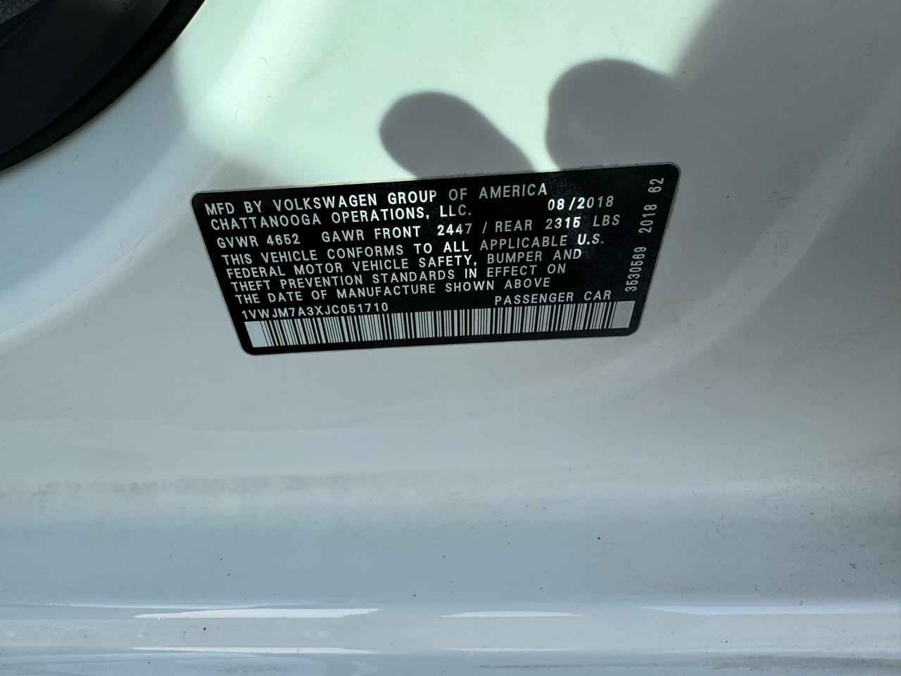 Volkswagen Passat V6 GT DSG 2018