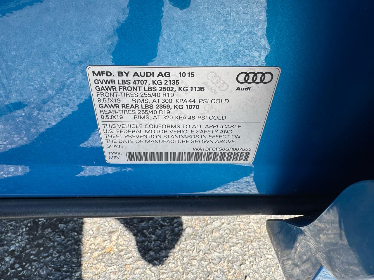 Audi Q3 FrontTrak 4dr Premium Plus 2016