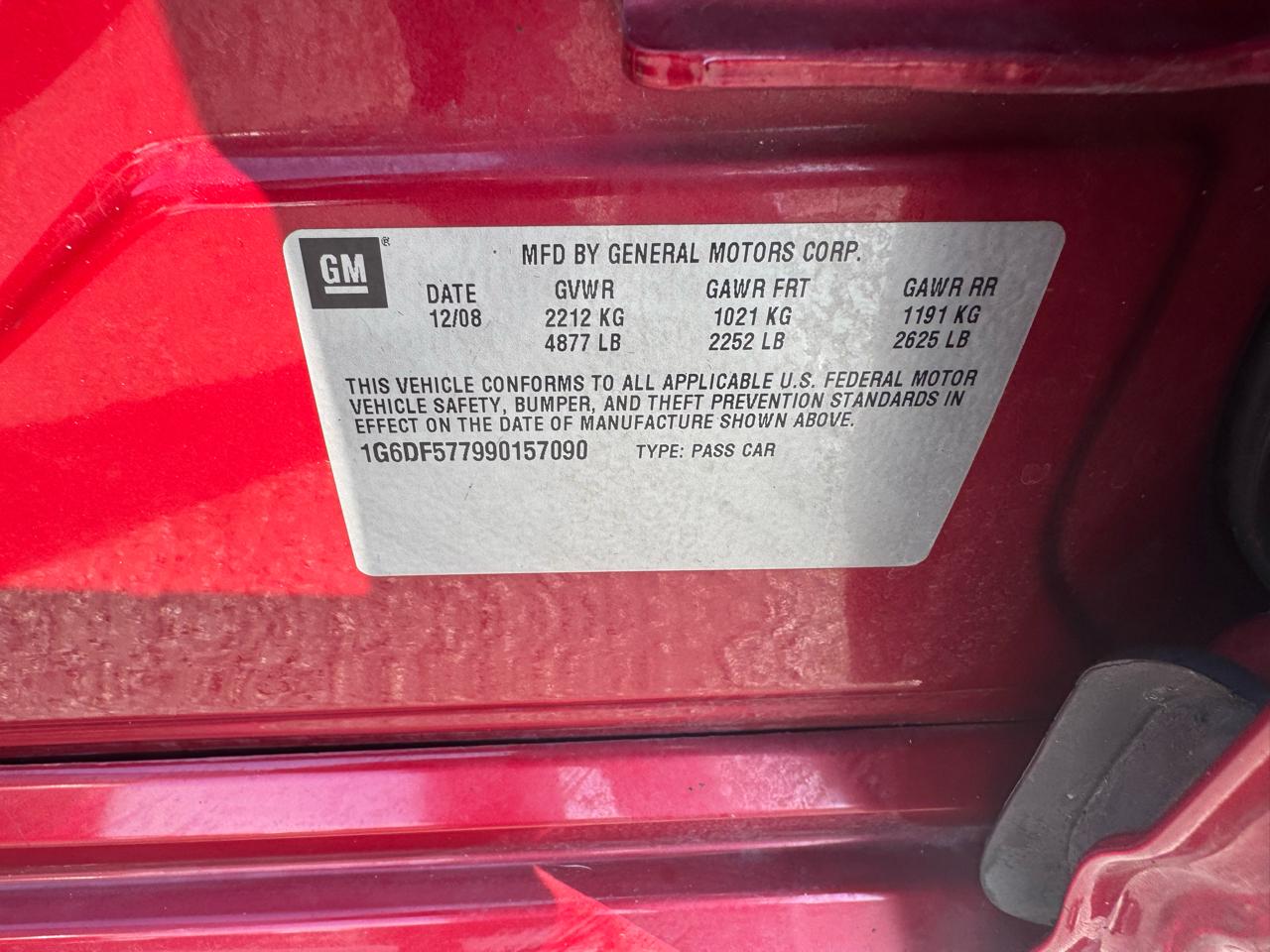 Cadillac CTS 4dr Sdn RWD w/1SA 2009